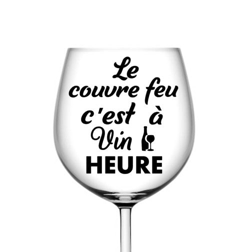 Le couvre-feu c'est à VIN heure