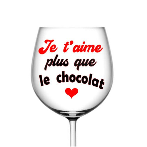 Je t'aime plus que le chocolat