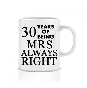 30 years of being mrs always right