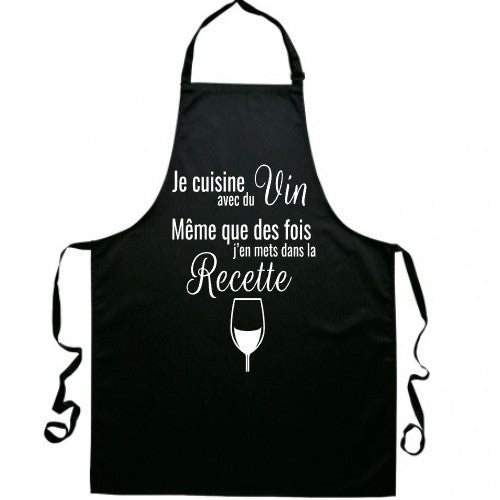 Je cuisine avec du vin même que desfois j'en mets dans la recette