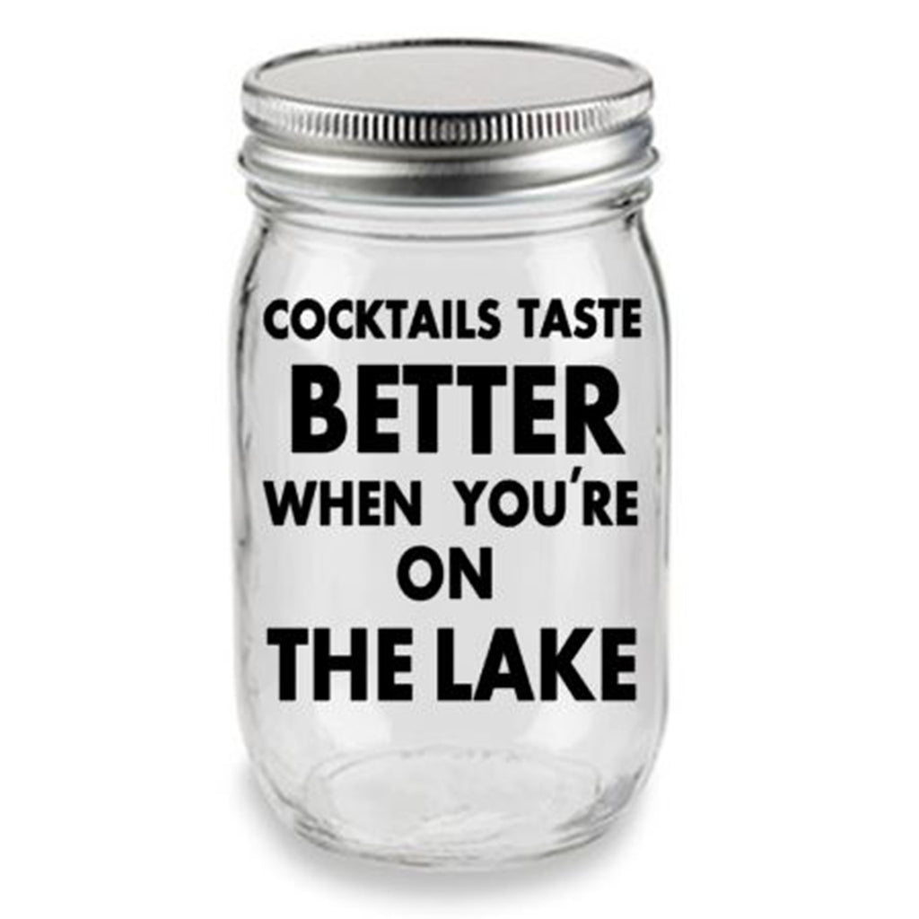 Cocktails tastes better when you're on the lake