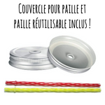 Charger l&#39;image dans la galerie, pailles et couvercle compris
