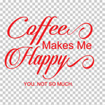 Load image into Gallery viewer, Coffee makes me happy you... not so much
