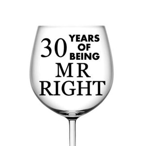 30 years of being mr right