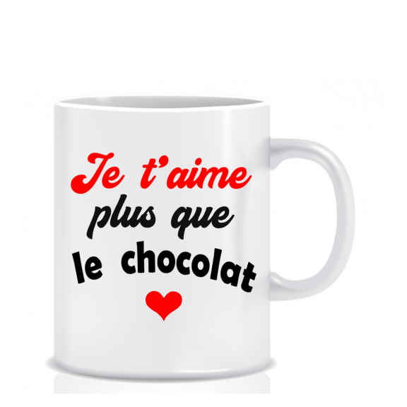 Je t'aime plus que le chocolat