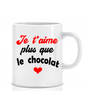 Je t'aime plus que le chocolat