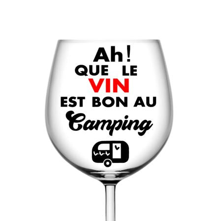 Ah que le vin est bon en camping