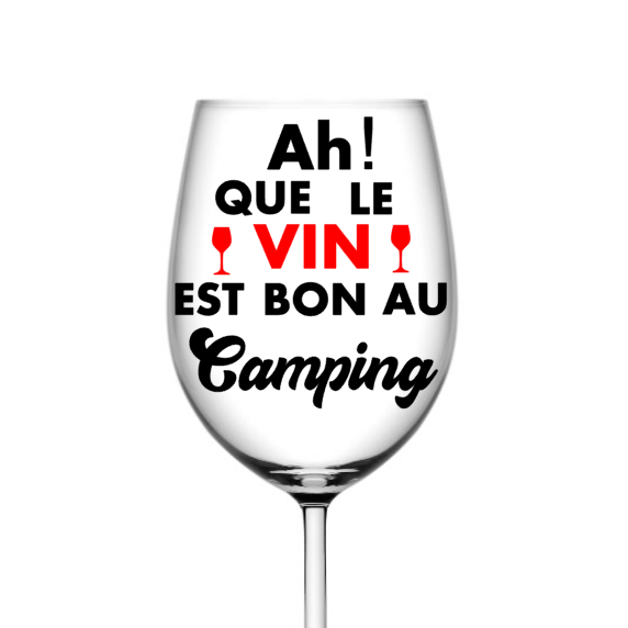 Ah que le vin est bon au camping